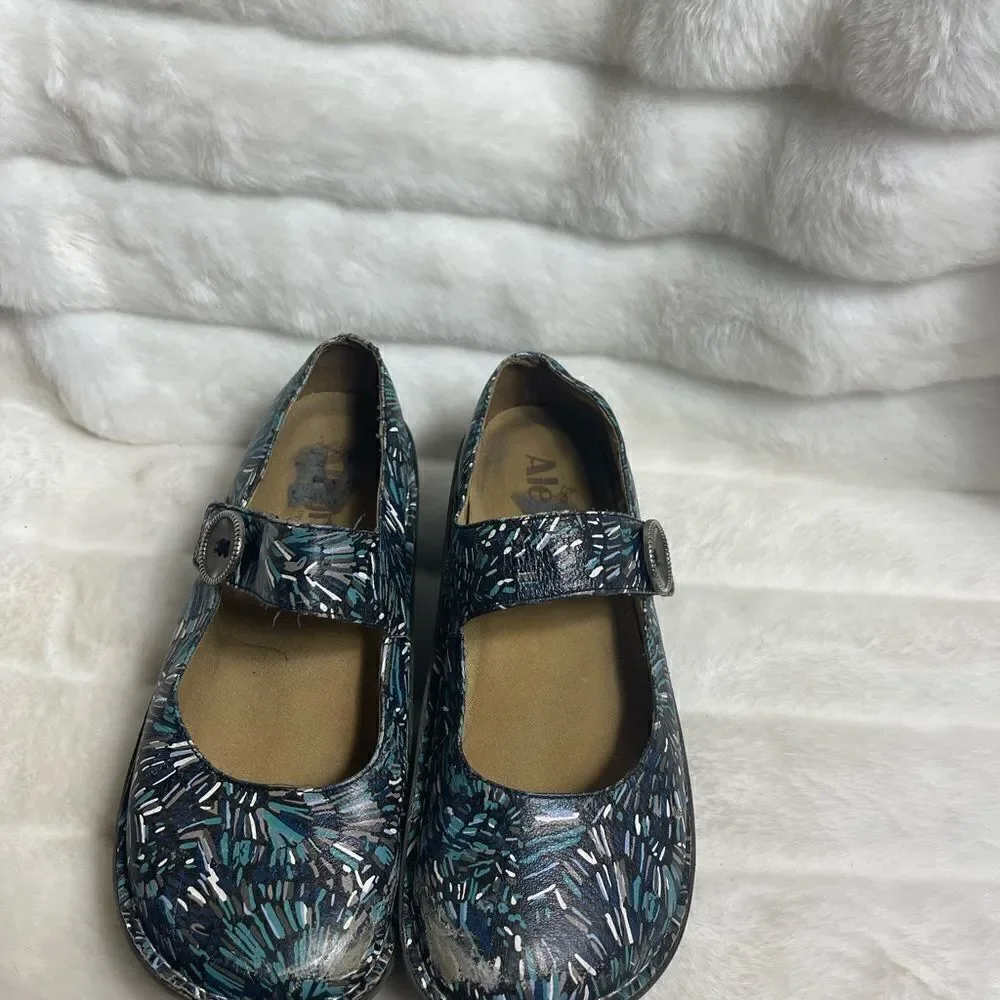 Alegria Paloma multi shades of blue,gray,white & black Mary Jane EUR Siz…